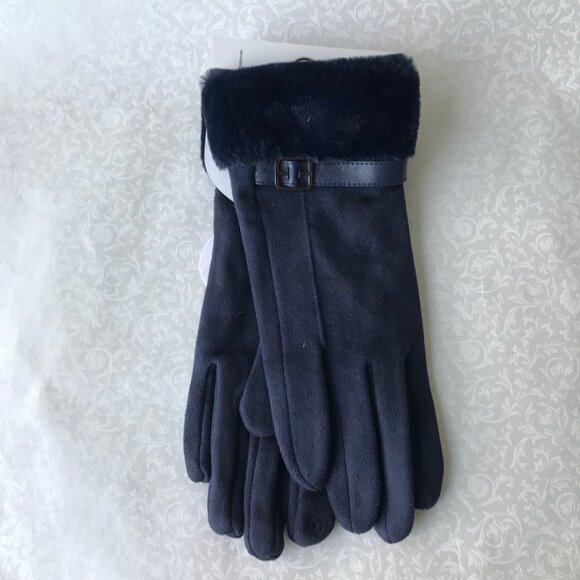 Elle Women   Gloves  Lined  Smart Touch MSRP Blue  $36 - Picture 2 of 7